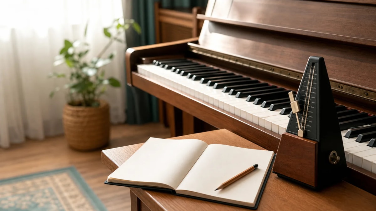 Hình ảnh bài viết: Cách tập hai tay cùng lúc trên piano: 5 bước chắc nhịp