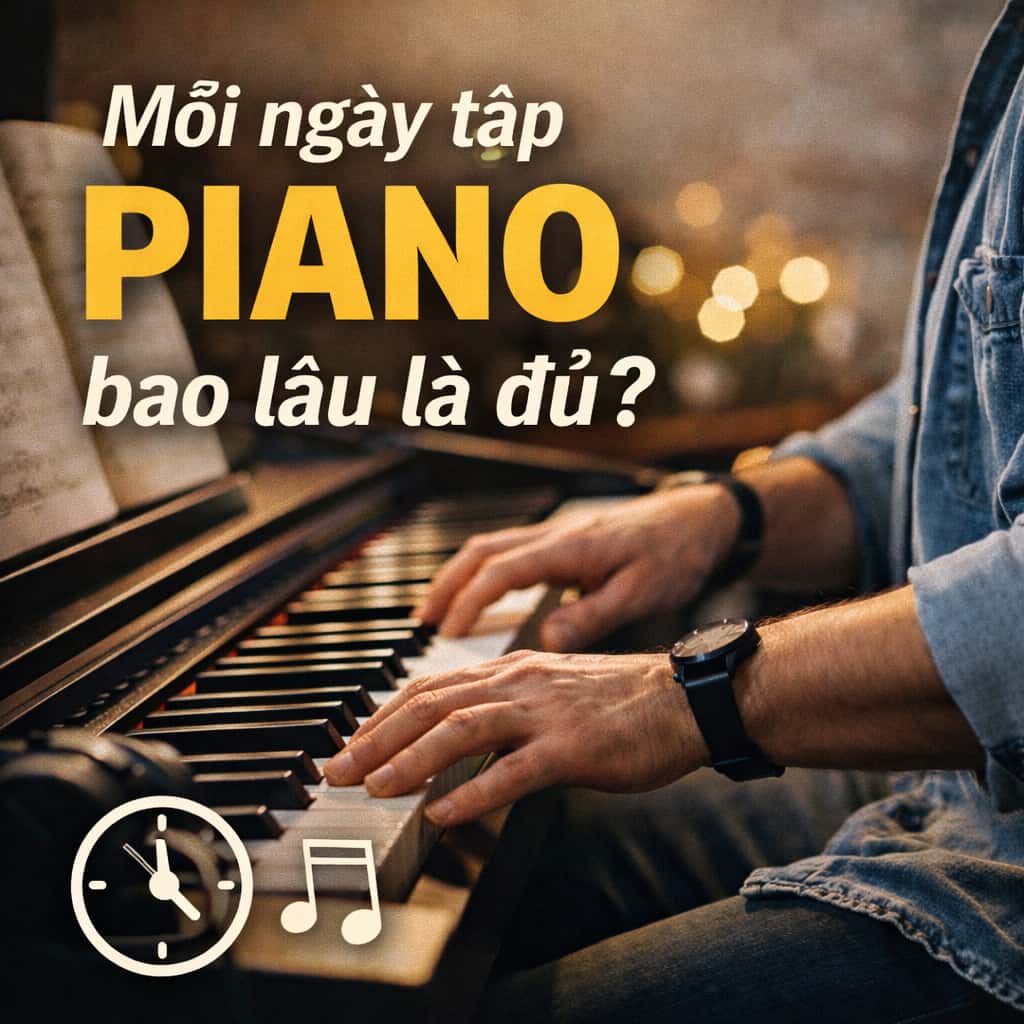 Mỗi ngày tập piano bao lâu là đủ?