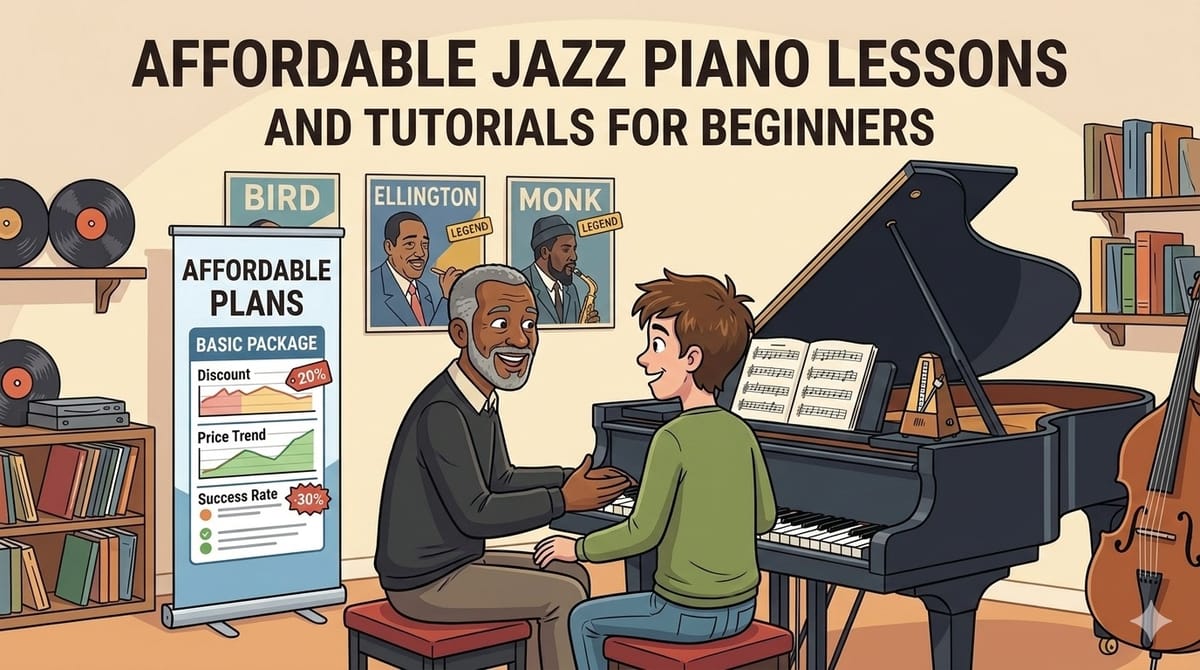 Blog post image: Affordable Jazz Piano Lessons and Tutorials for Beginners