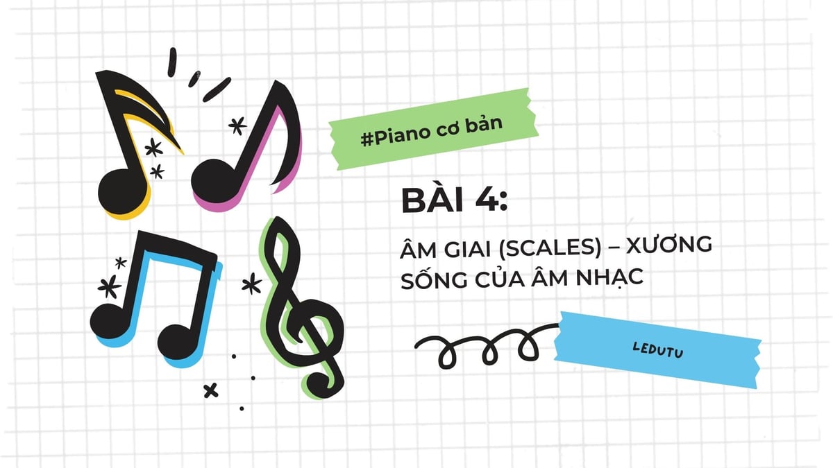 Blog post image: Piano cơ bản #4: Âm giai (Scales) – xương sống của âm nhạc