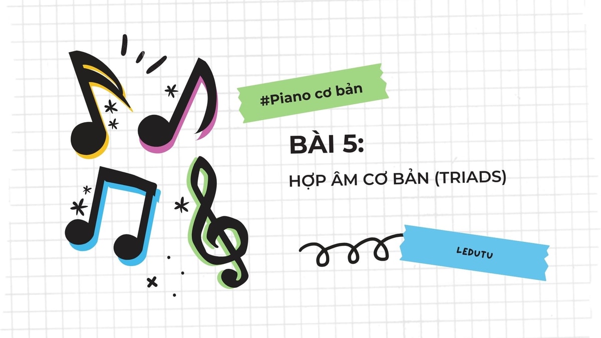 Blog post image: Piano cơ bản #5: Hợp âm cơ bản (Triads)