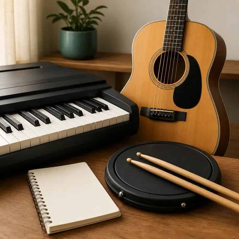 Nhạc lý piano, guitar, trống khác nhau thế nào?