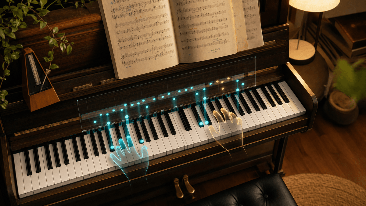 Blog post image: AI luyện đàn piano năm 2026: trợ lý thông minh có thay thế giáo viên?